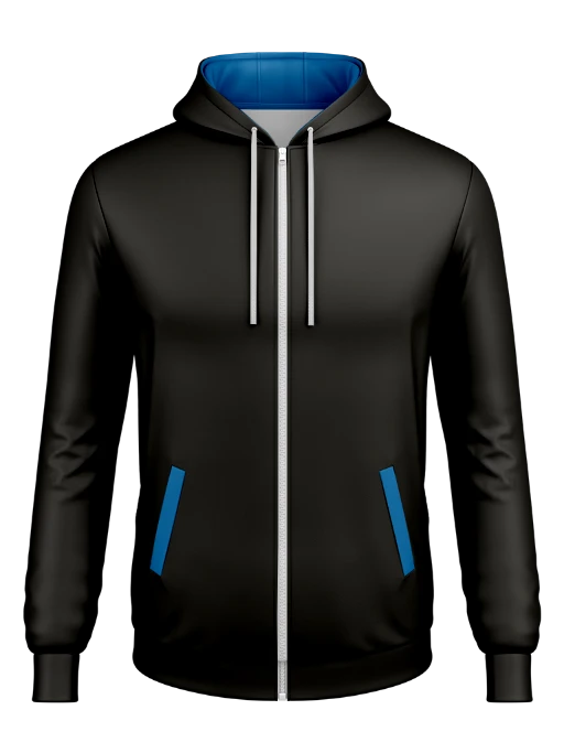 Hooded Soft Shell Full Zip Jacket