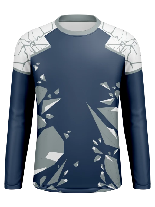 Men's Raglan Long Sleeve Crew Neck Jersey