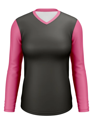 Women’s V-neck Long Sleeve Jersey