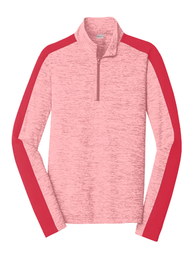 Sport-Tek PosiCharge Electric Heather Colorblock 1/4-Zip Pullover