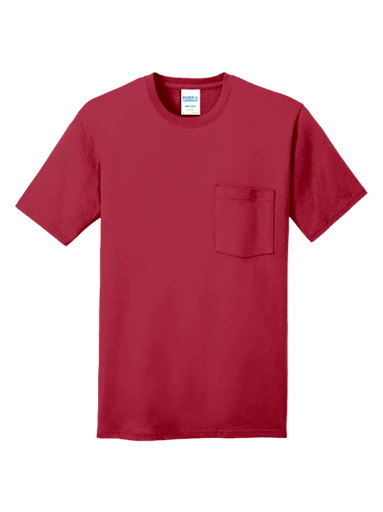 Port & Co Core Cotton Pocket Tee