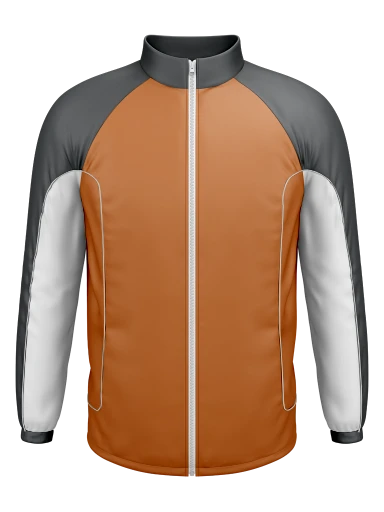 Colorblock Mock Neck Lined Wind Jacket