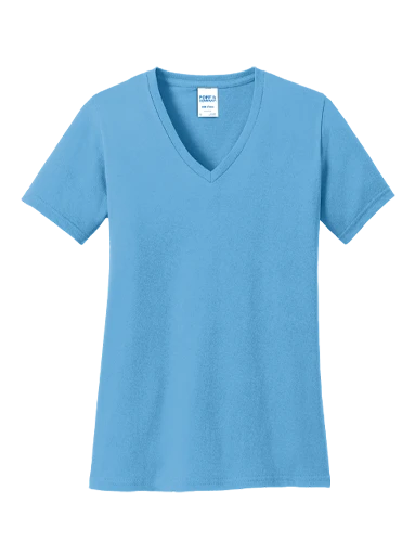Port & Co Core Cotton V-Neck Tee