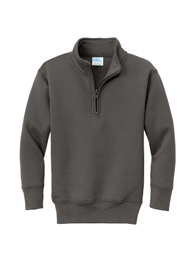 Port & Co Youth Core Fleece 1/4-Zip Pullover Sweatshirt